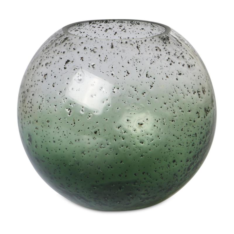 Kugelvase gepunktet grün