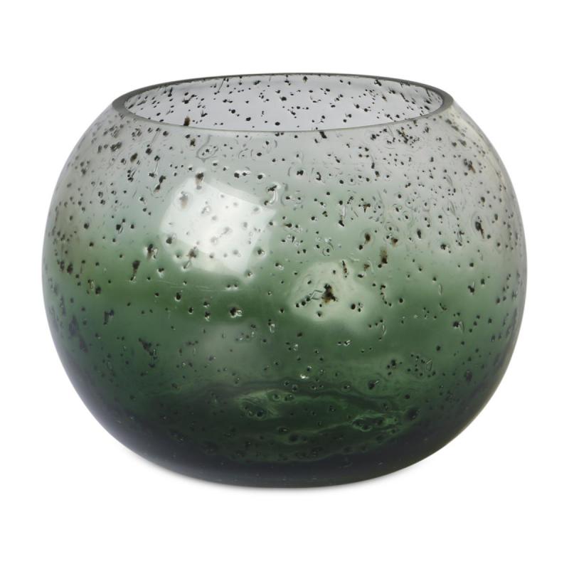 Kugelvase gepunktet grün
