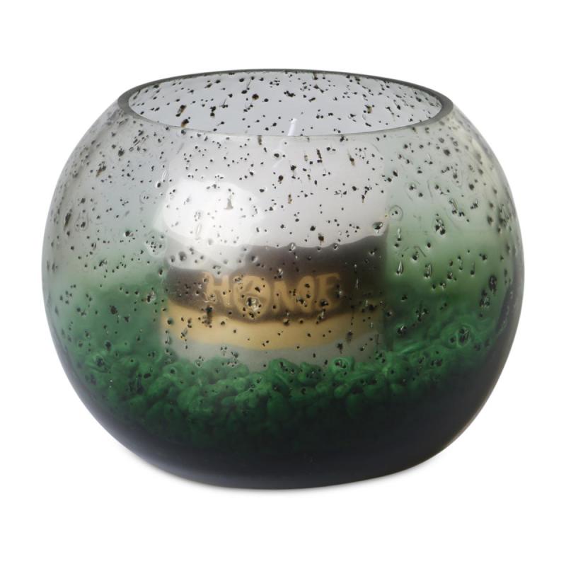 Kugelvase gepunktet grün