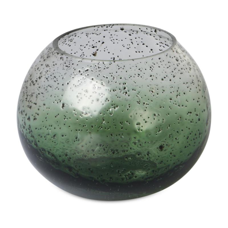 Kugelvase gepunktet grün