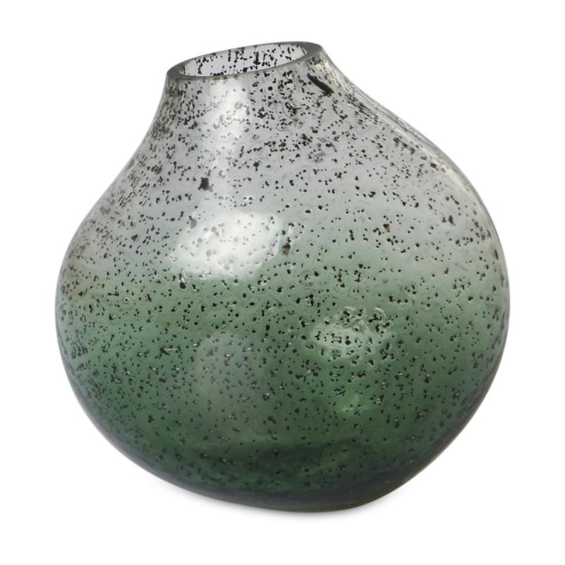 Kugelvase gepunktet grün