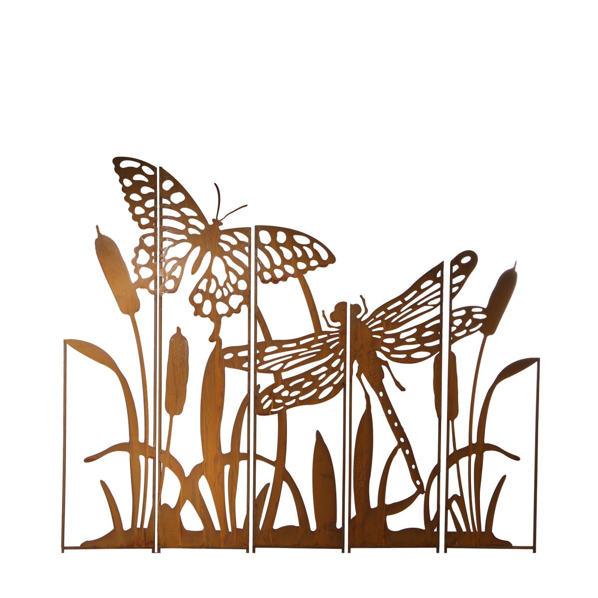 Beeteinfassung Schmetterling/Libelle