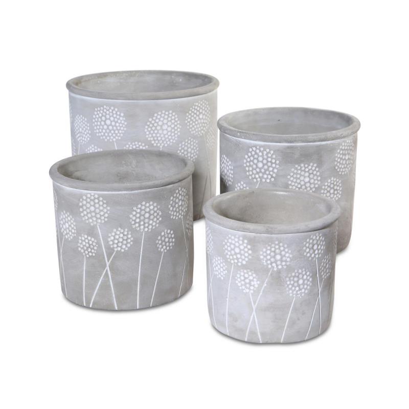 Topf mit Blumenmuster