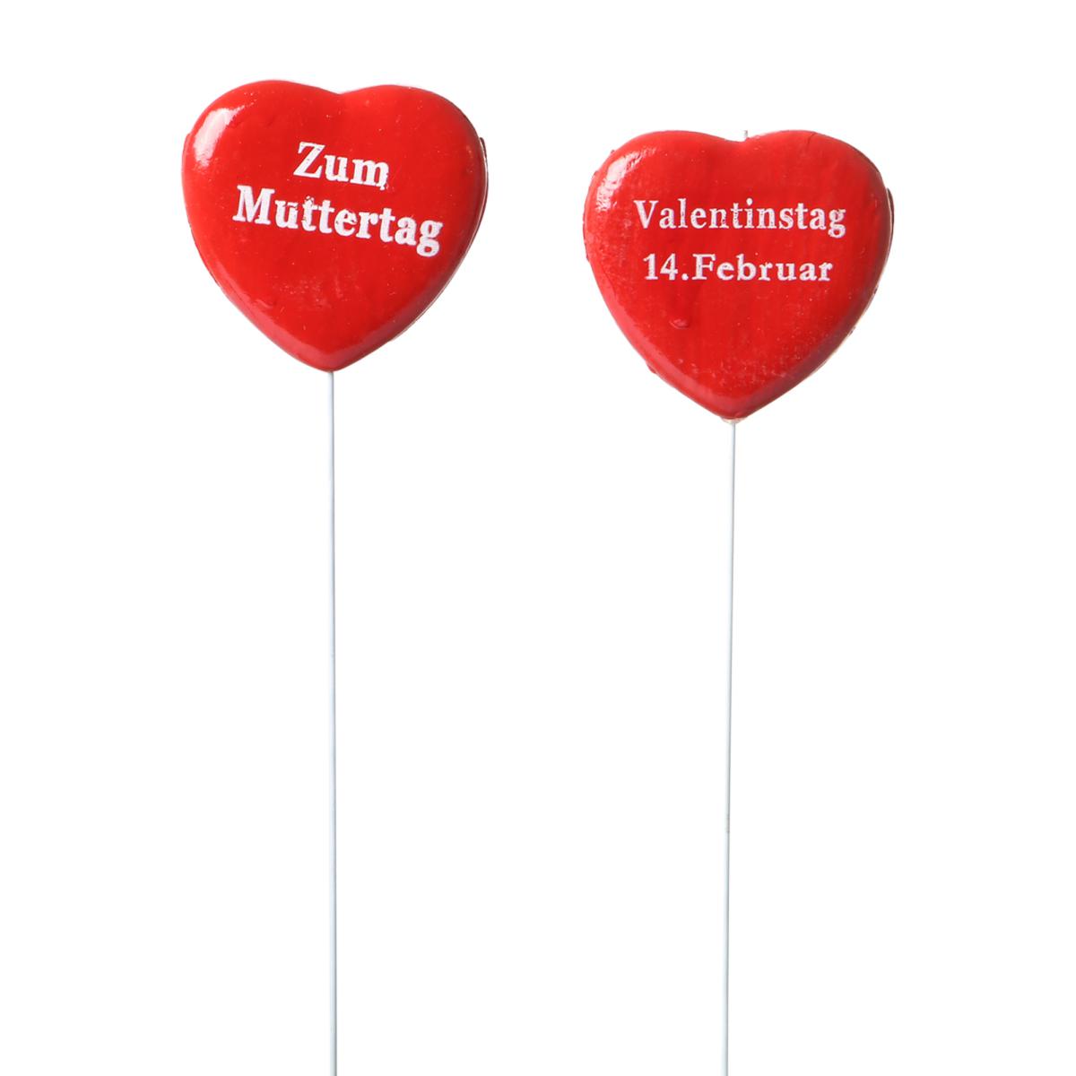 Herz-Stick Valentin/Muttertag Motivmix