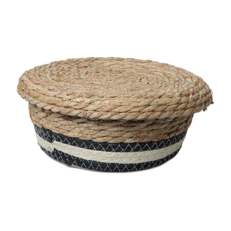 Seegras Korb mit Deckel