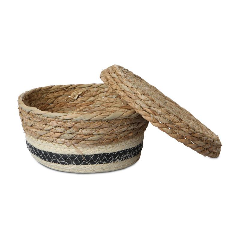 Seegras Korb mit Deckel