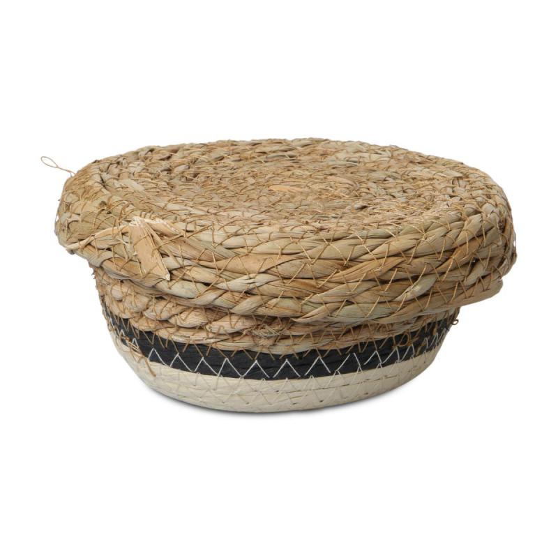 Seegras Korb mit Deckel