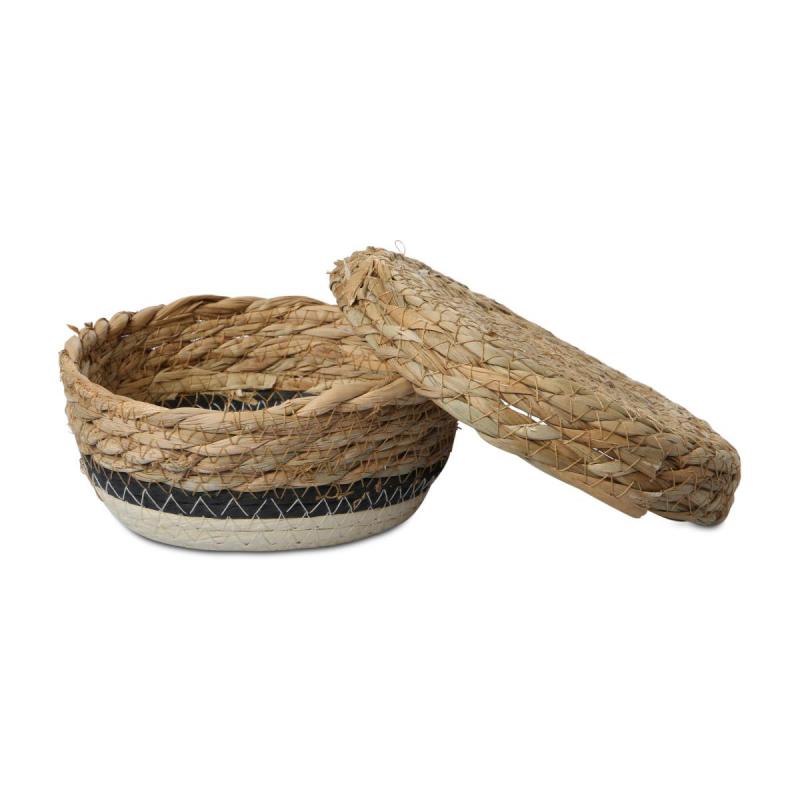 Seegras Korb mit Deckel