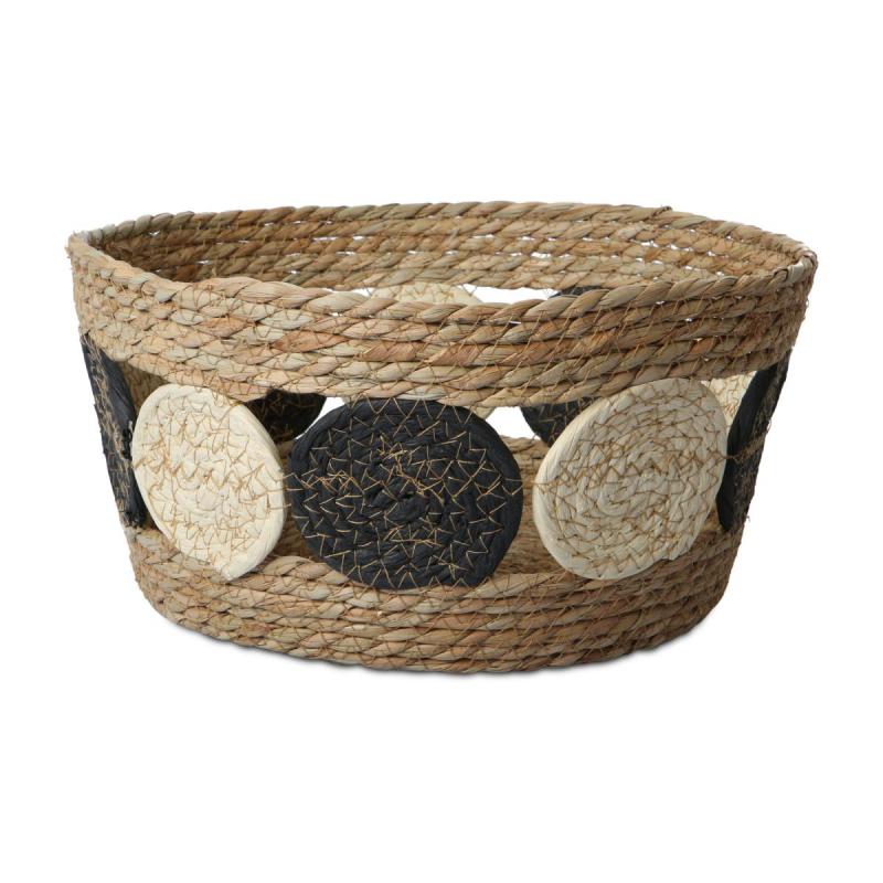 Seegras Korbschale Kreise