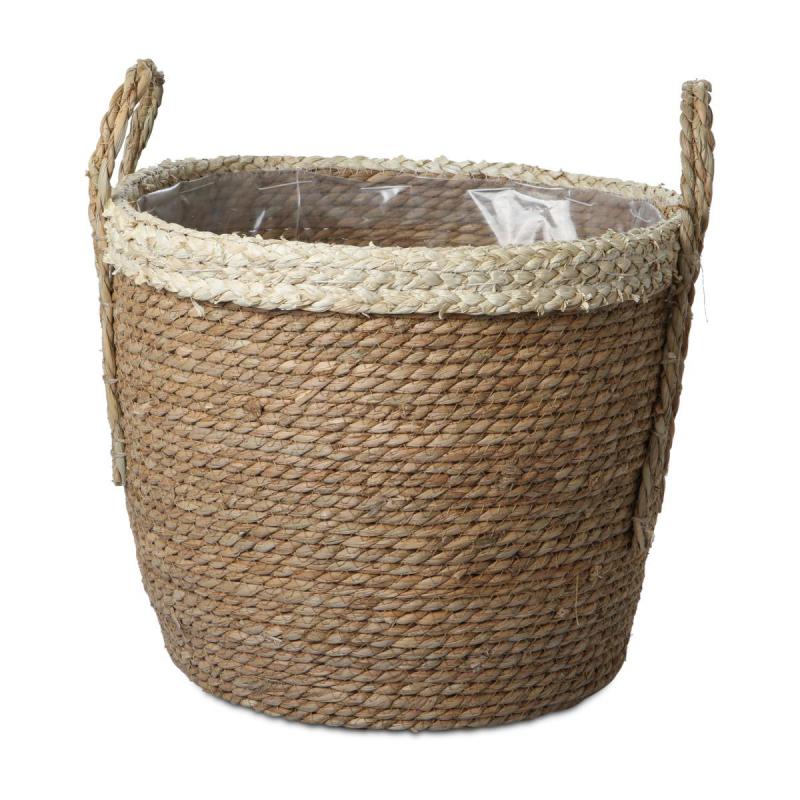 Seegras Korb mit Einsatz natur