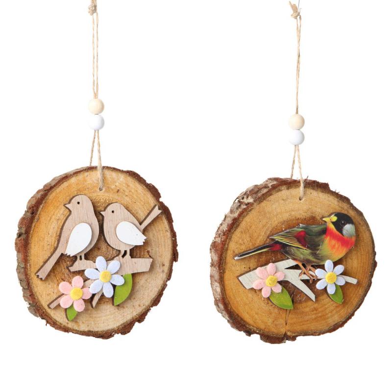 Holz-Aufhänger mit Vogel