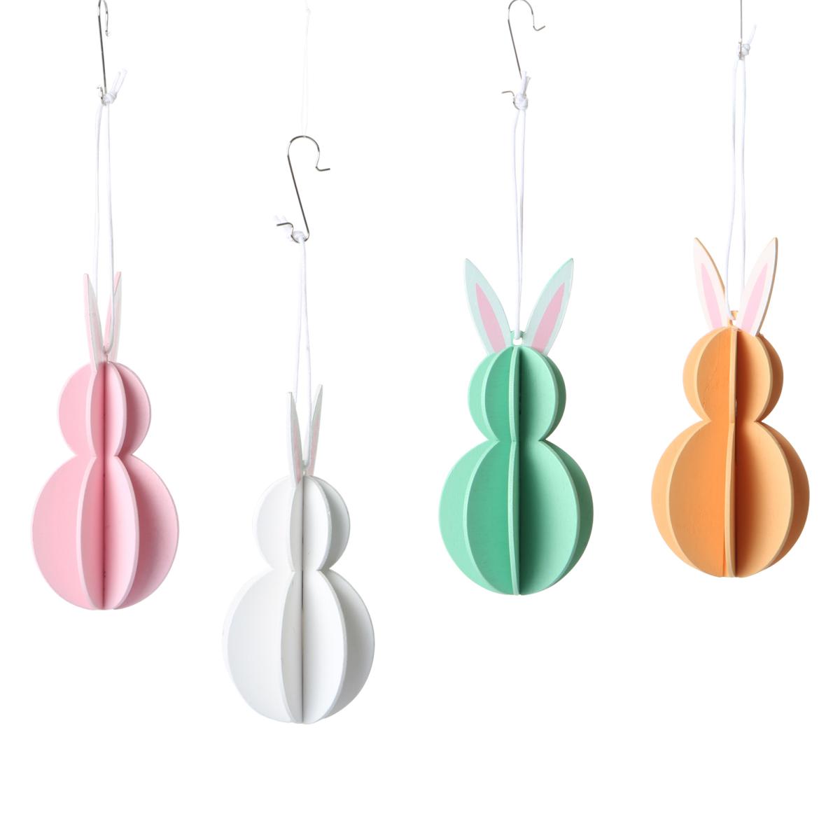 Falthasen zum H&auml;ngen Farbmix