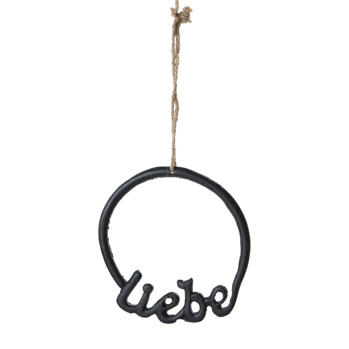 Alu-Ring "Liebe" schwarz