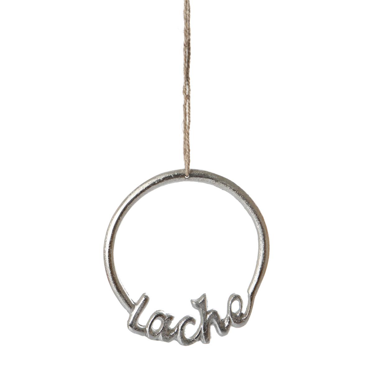 Alu-Ring "Lache" silber
