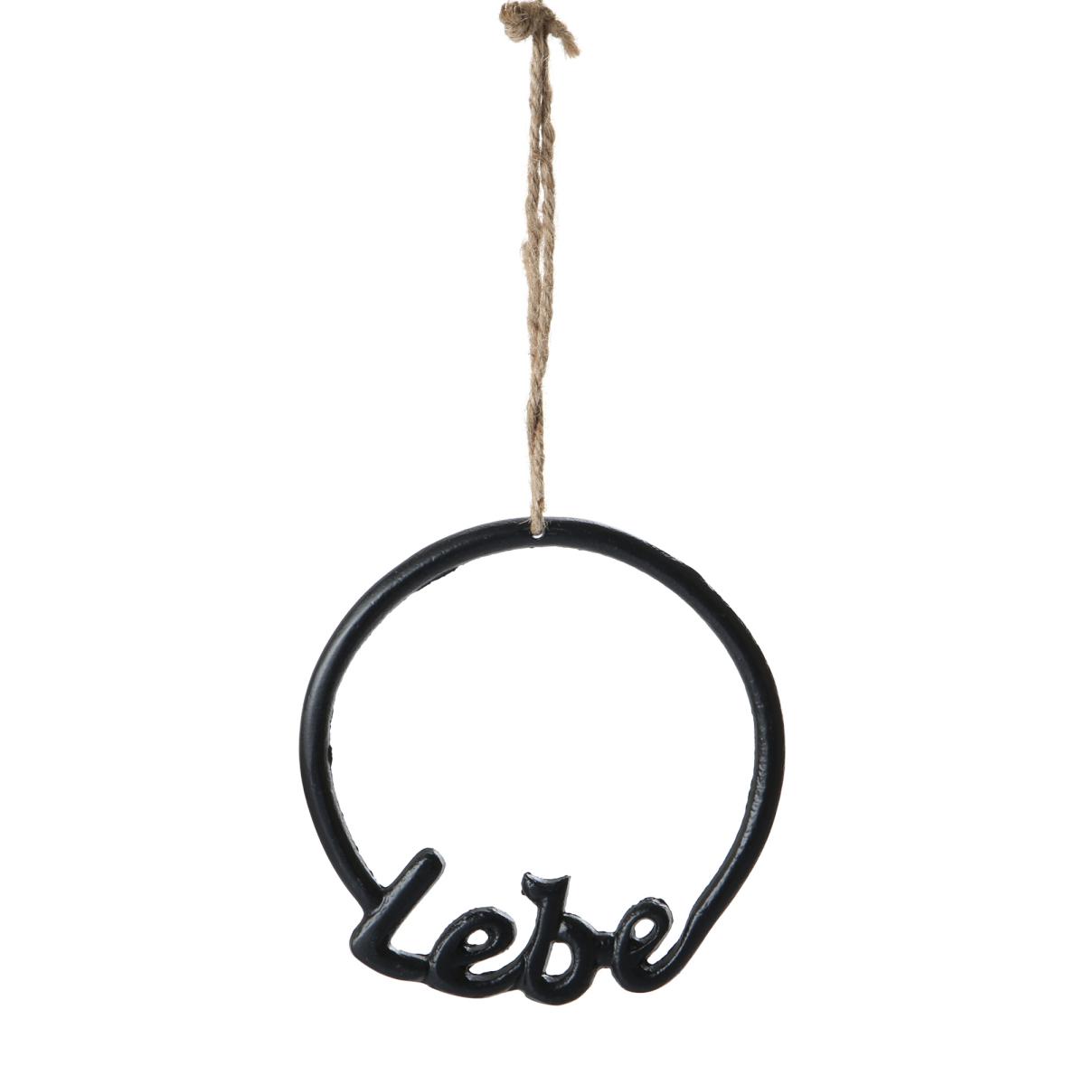 Alu-Ring "Lebe" schwarz