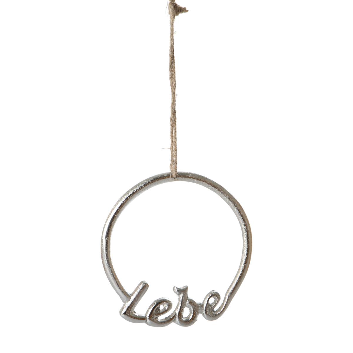 Alu-Ring "Lebe" silber