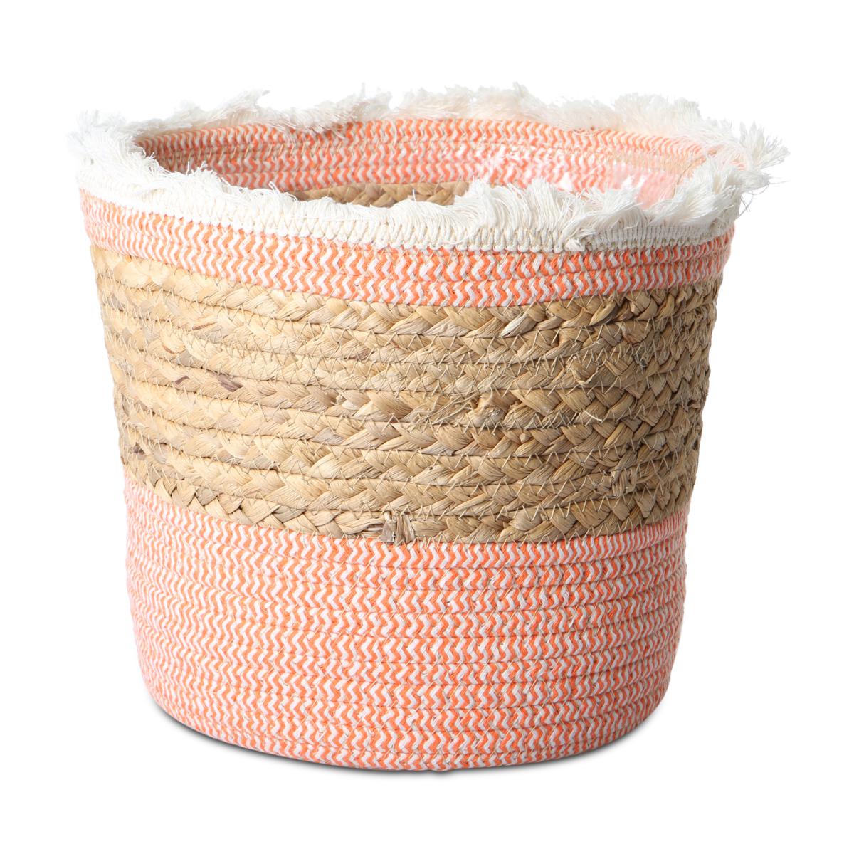 Korb-Topf mit Fransen