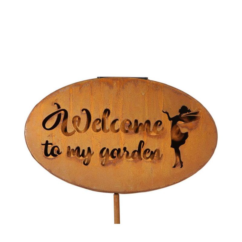 Gartenstecker "Willkommen"