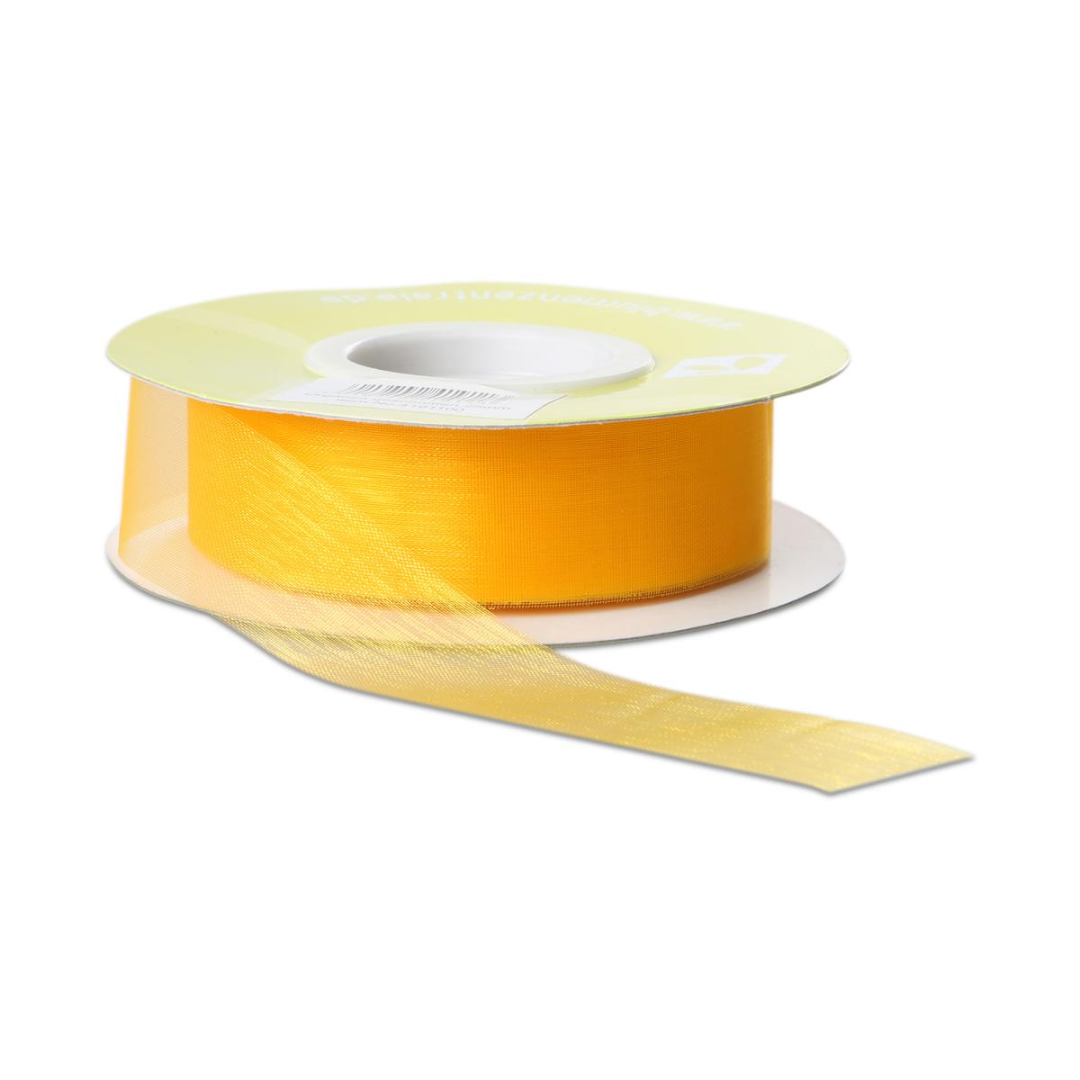 Organza geschnitten gelb