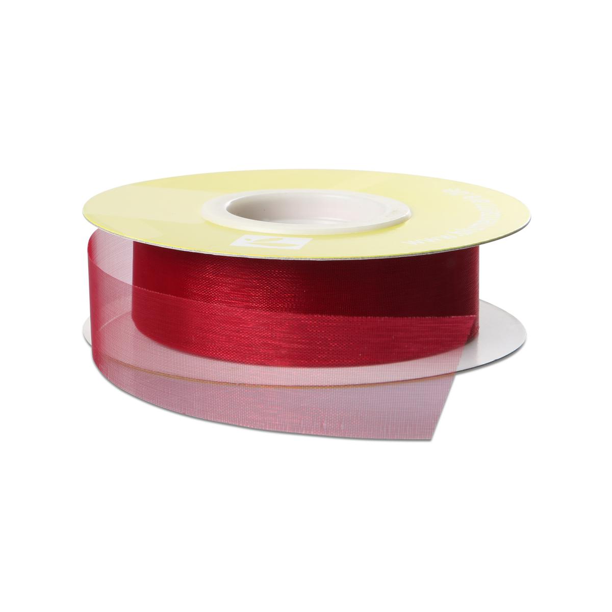 Organza geschnitten weinrot