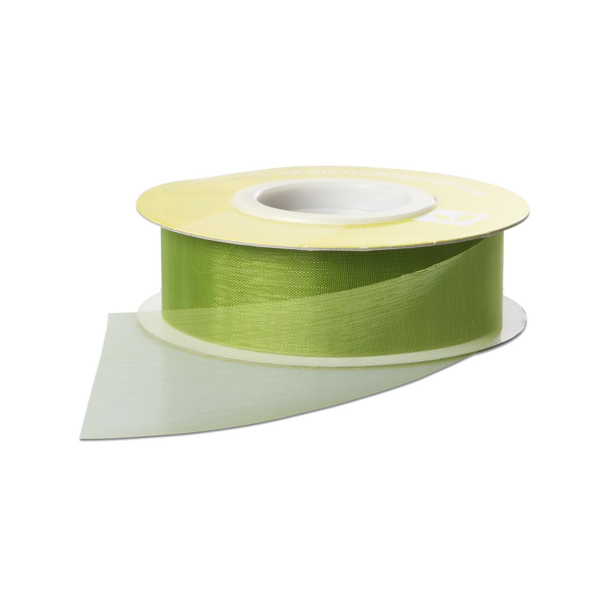 Organza geschnitten olivgrün