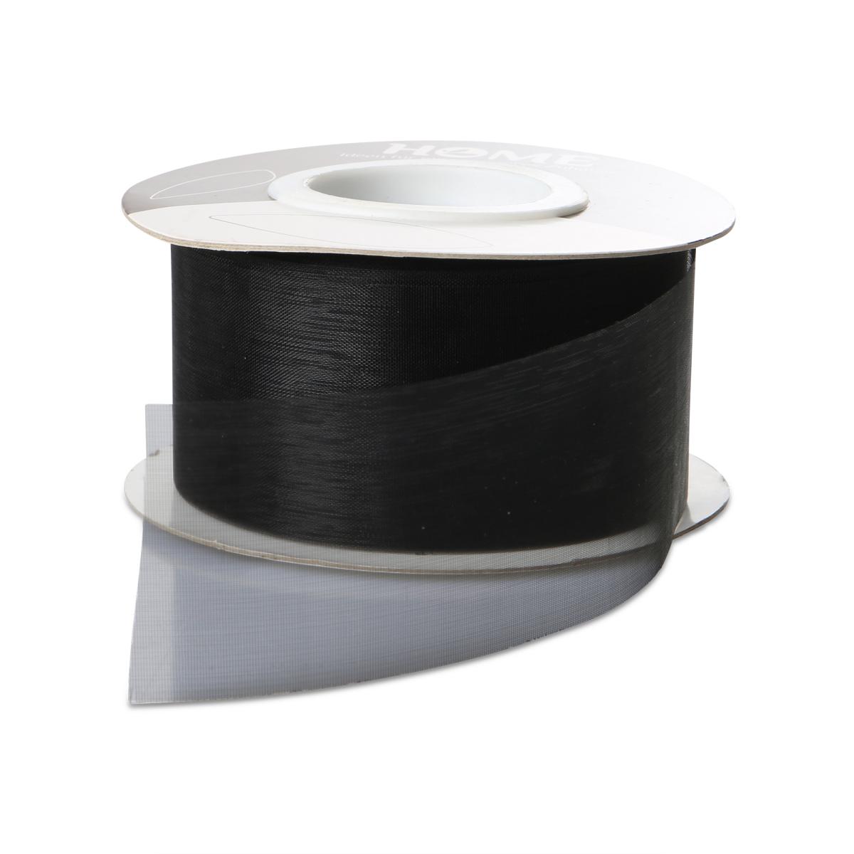 Organza geschnitten schwarz