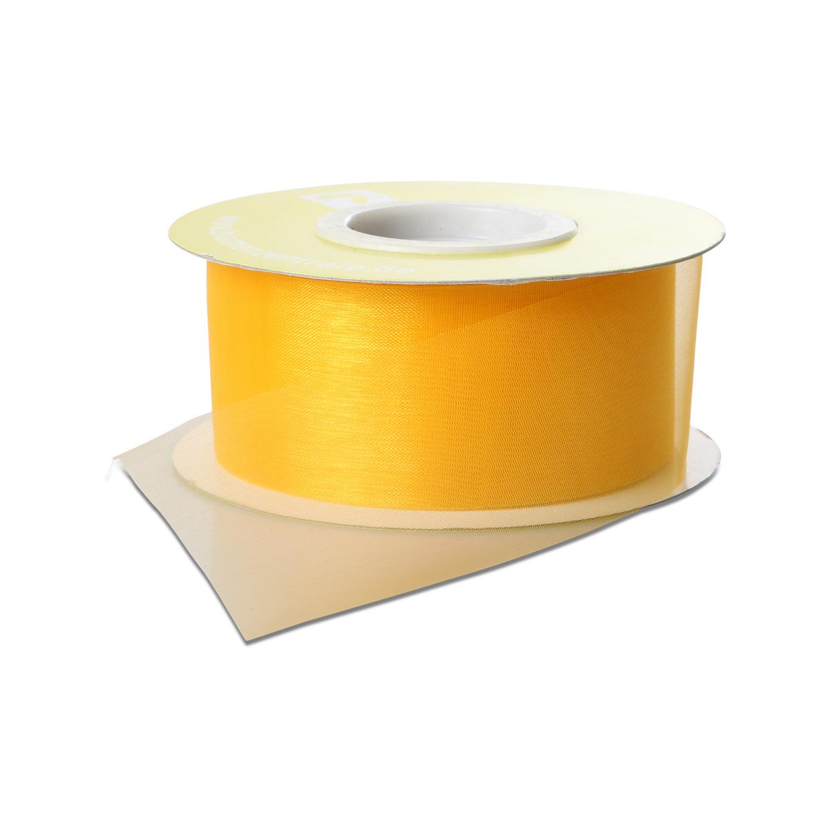 Organza geschnitten gelb