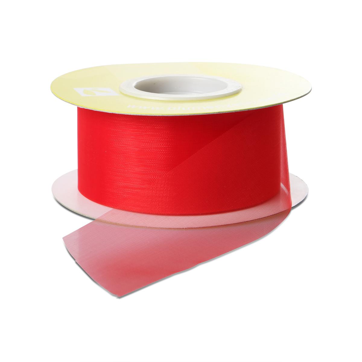 Organza geschnitten rot