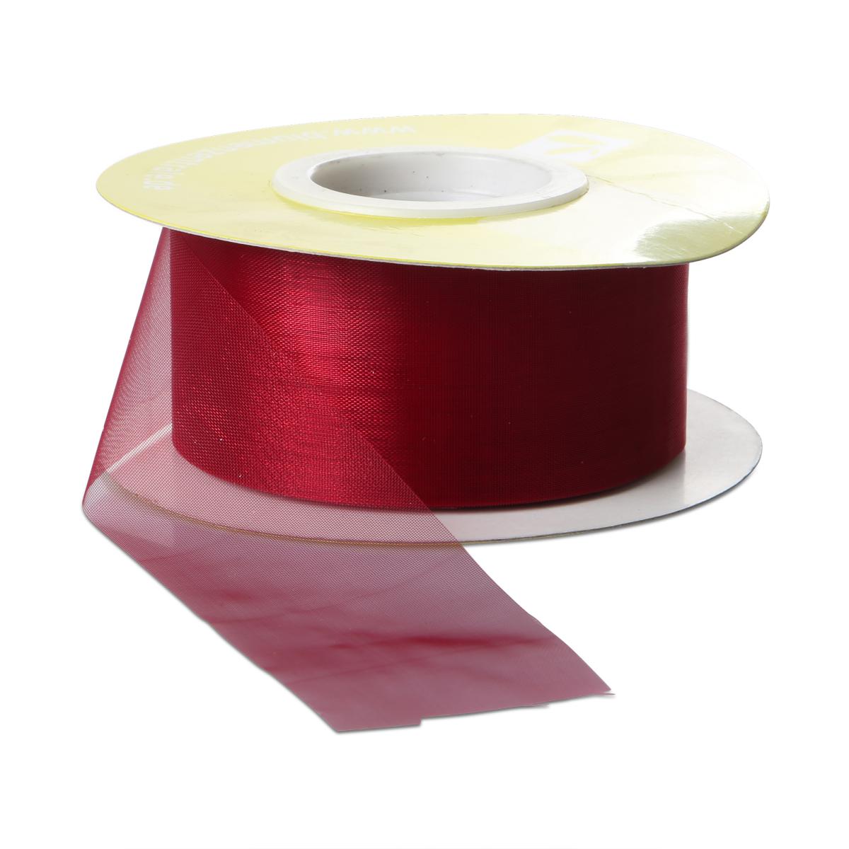 Organza geschnitten weinrot