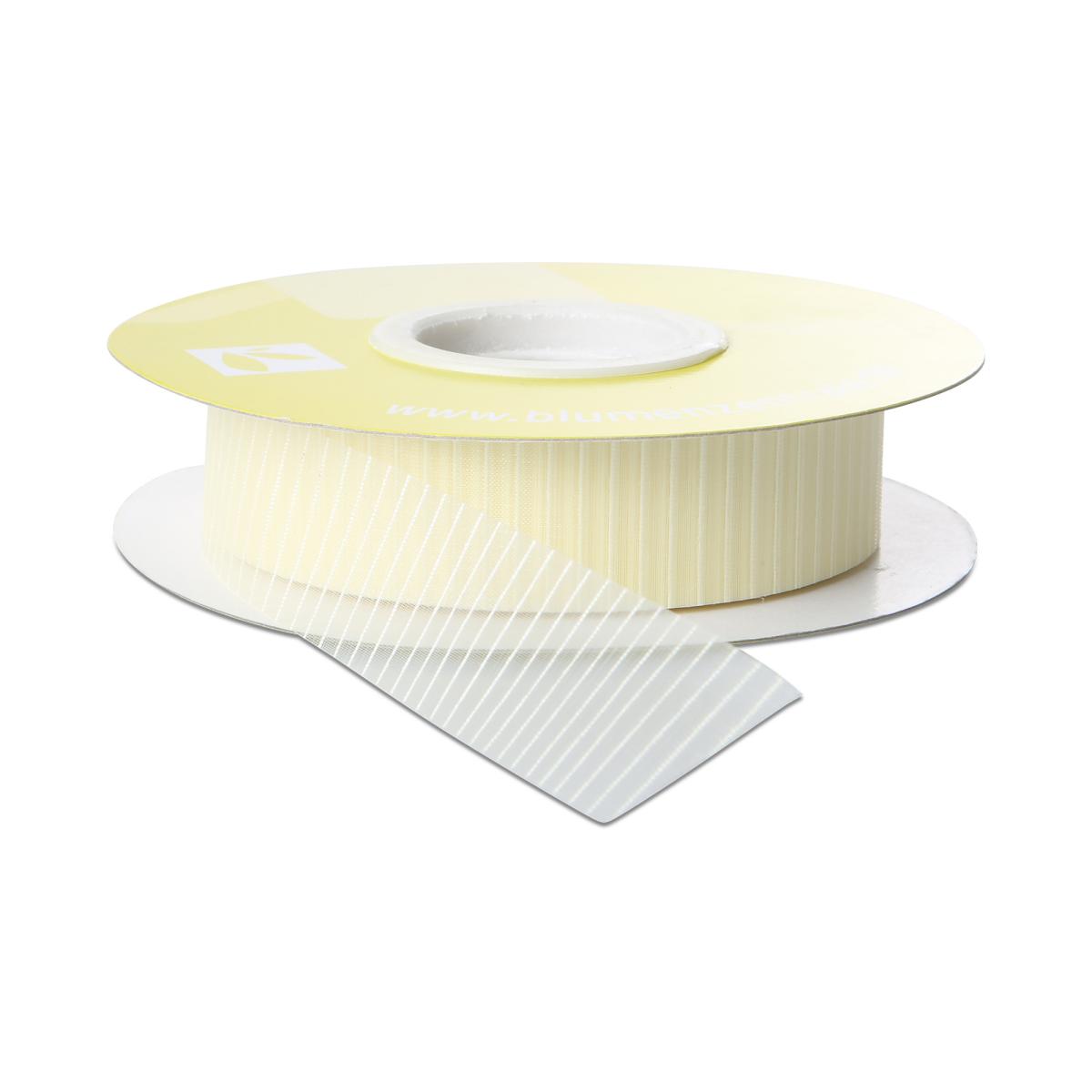 Organza Stripe geschnitten creme