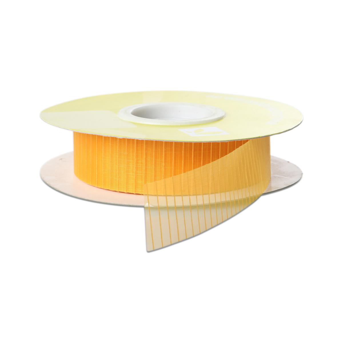 Organza Stripe geschnitten gelb