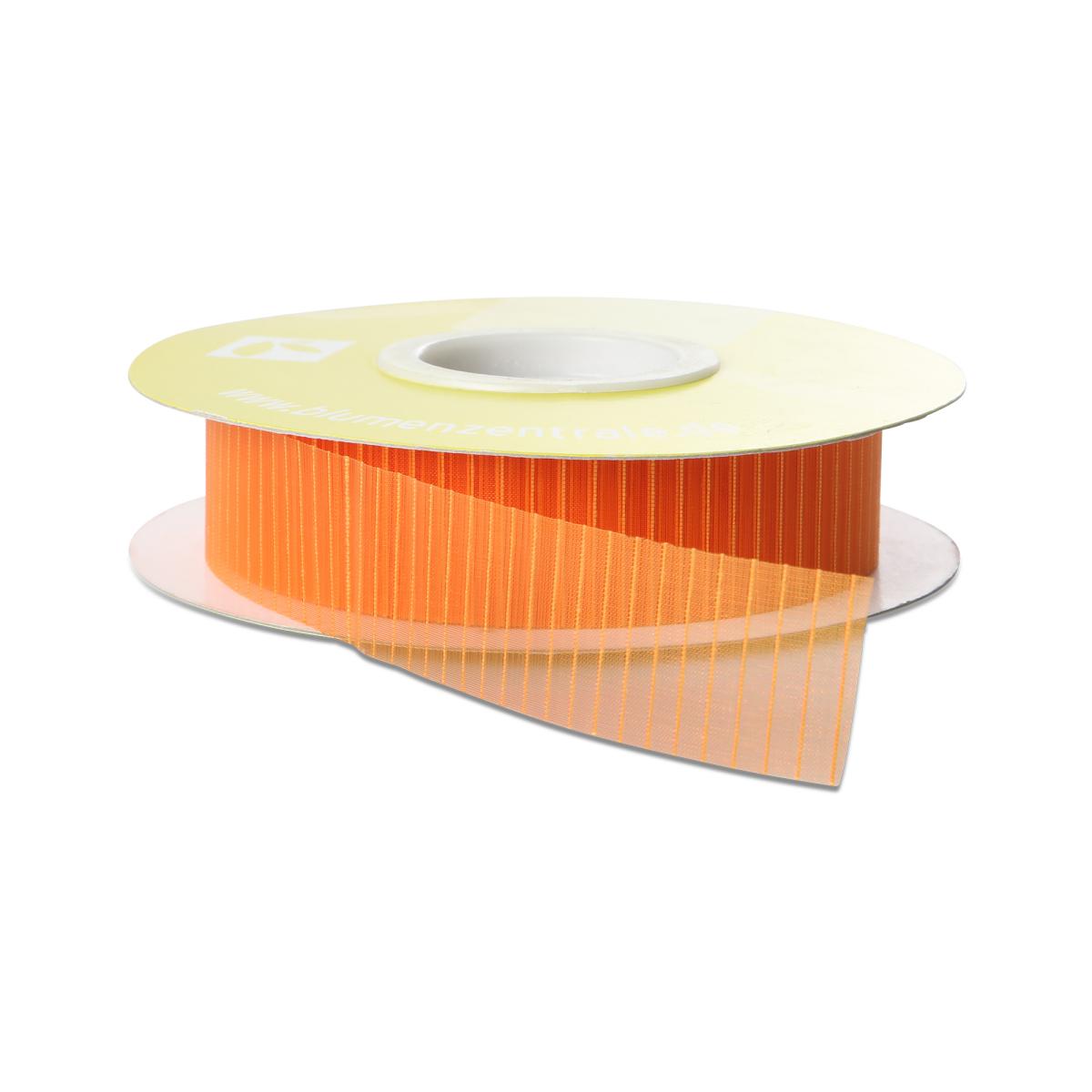 Organza Stripe geschnitten orange