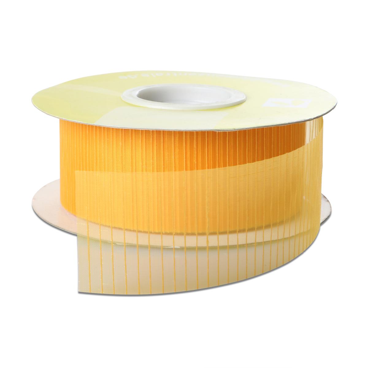 Organza Stripe geschnitten gelb