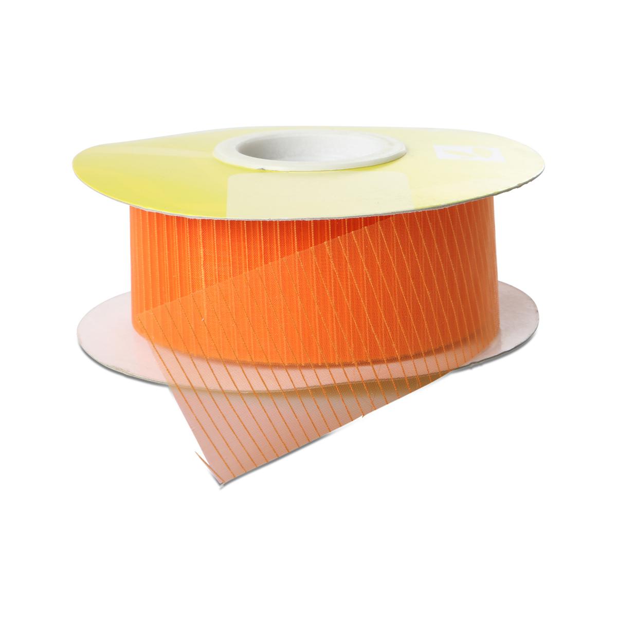 Organza Stripe geschnitten orange