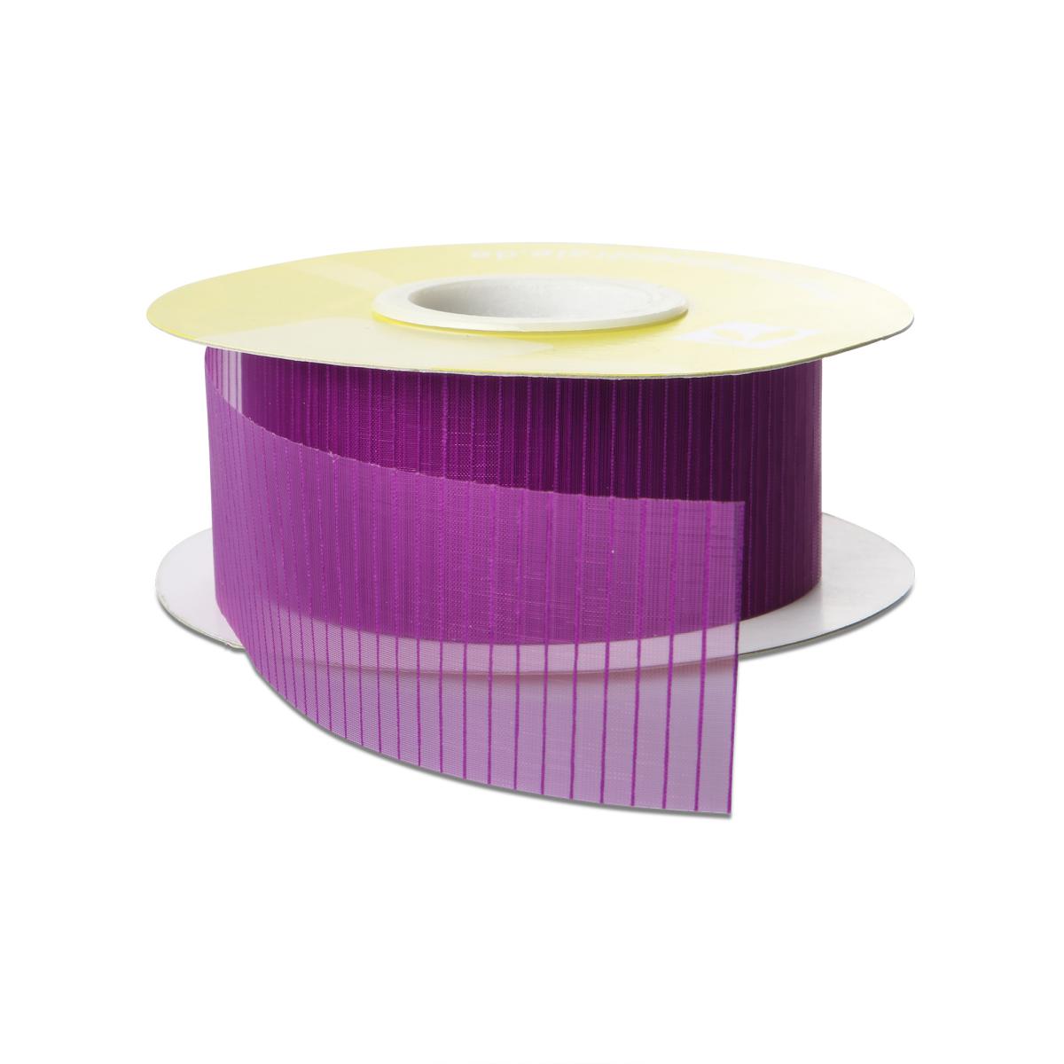 Organza Stripe geschnitten aubergine