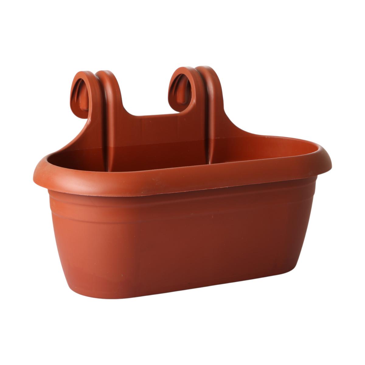 H&auml;ngekasten Recycling Kunststoff terrakotta