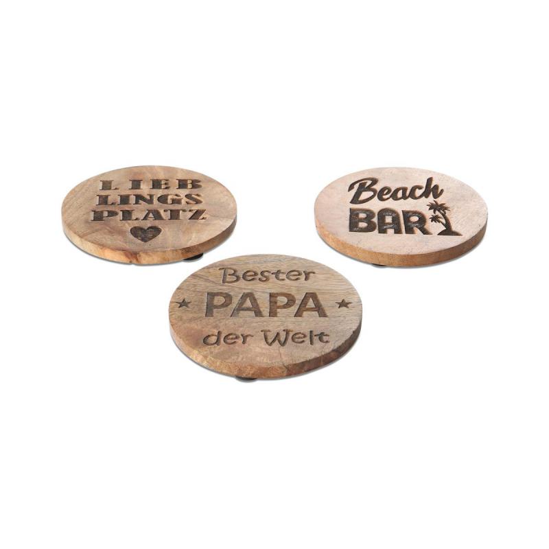 Untersetzer mit Sprüchen Mix