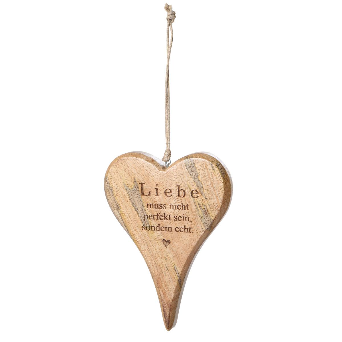 Herzhänger mit Spruch