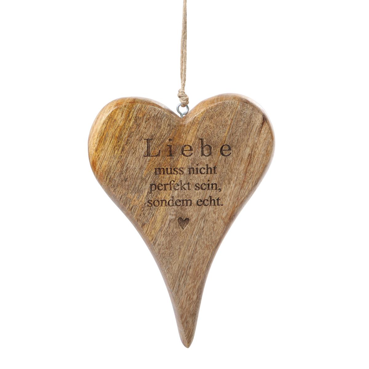 Herzhänger mit Spruch