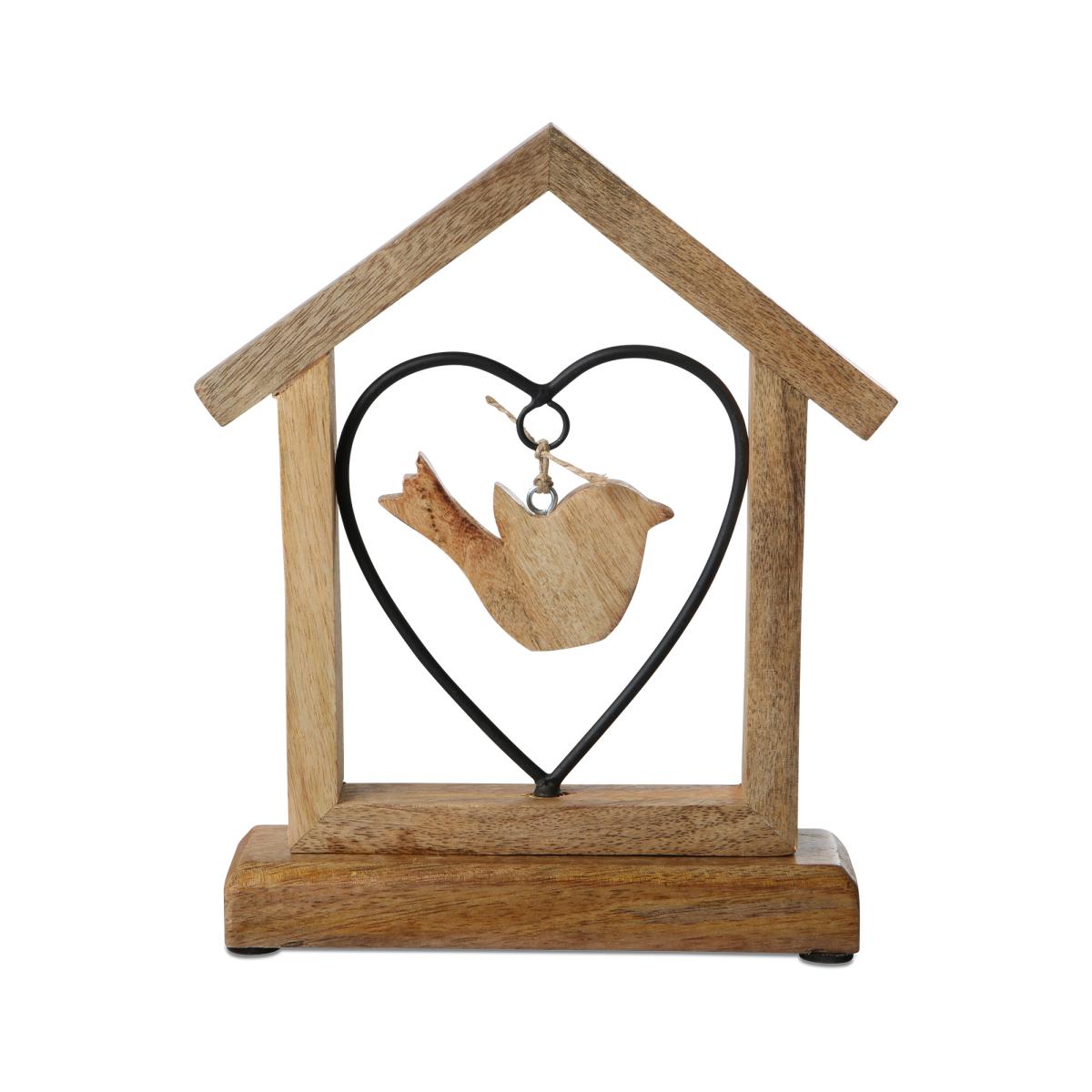 Hausaufsteller mit Vogel