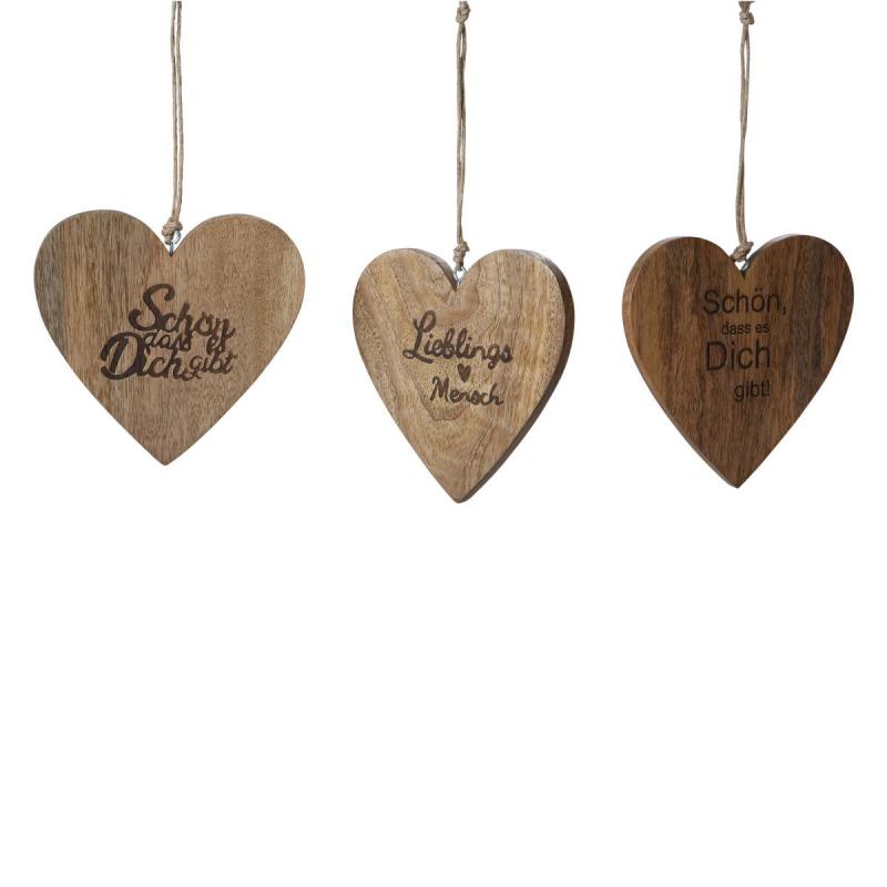 Herzhänger mit Spruch Mix