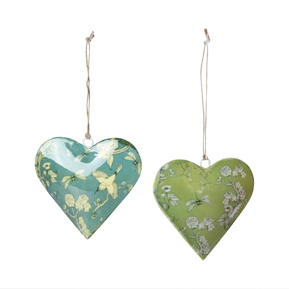 Eisen-Herzhänger farbig