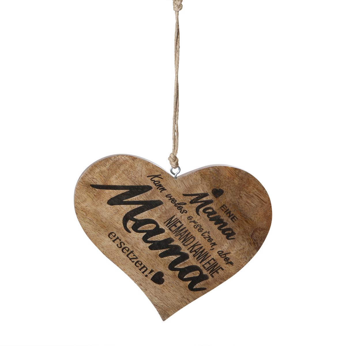 Herzhänger mit Spruch