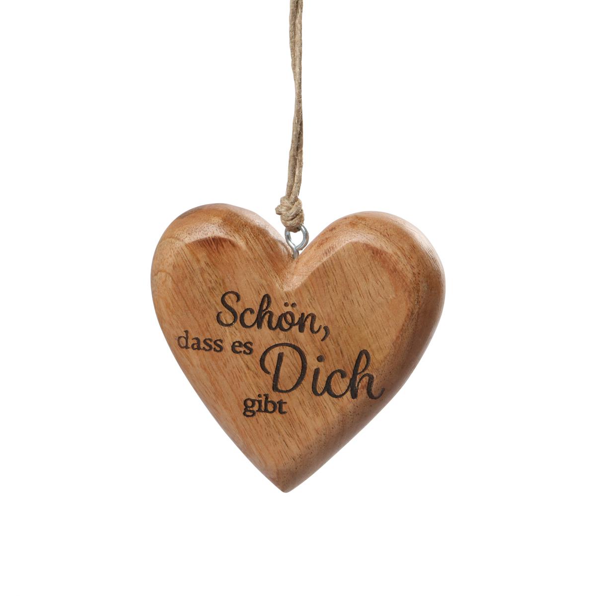 Herzhänger mit Spruch