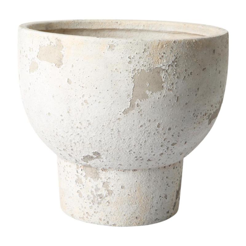 Schale auf Sockel in Zementoptik