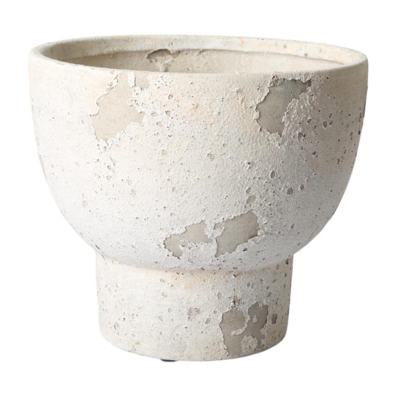 Schale auf Sockel in Zementoptik