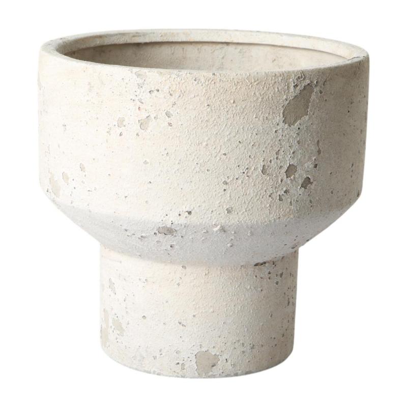 Schale auf Sockel in Zementoptik