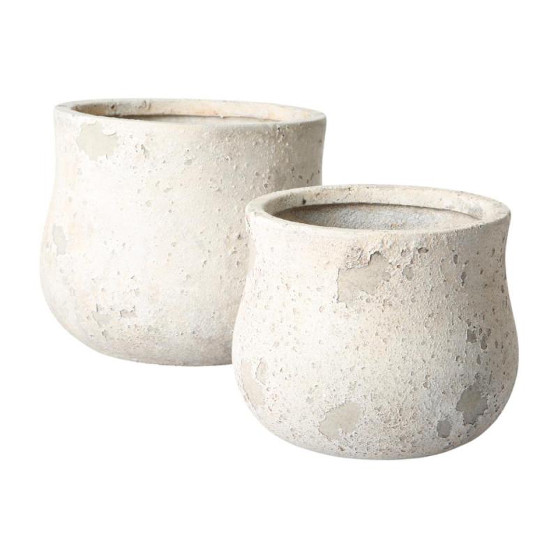 Übertopf in Zementoptik