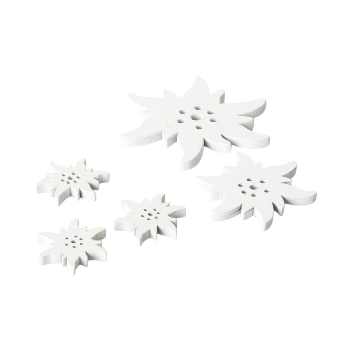 Edelweiß-Streuteile 3, 5 und 7cm