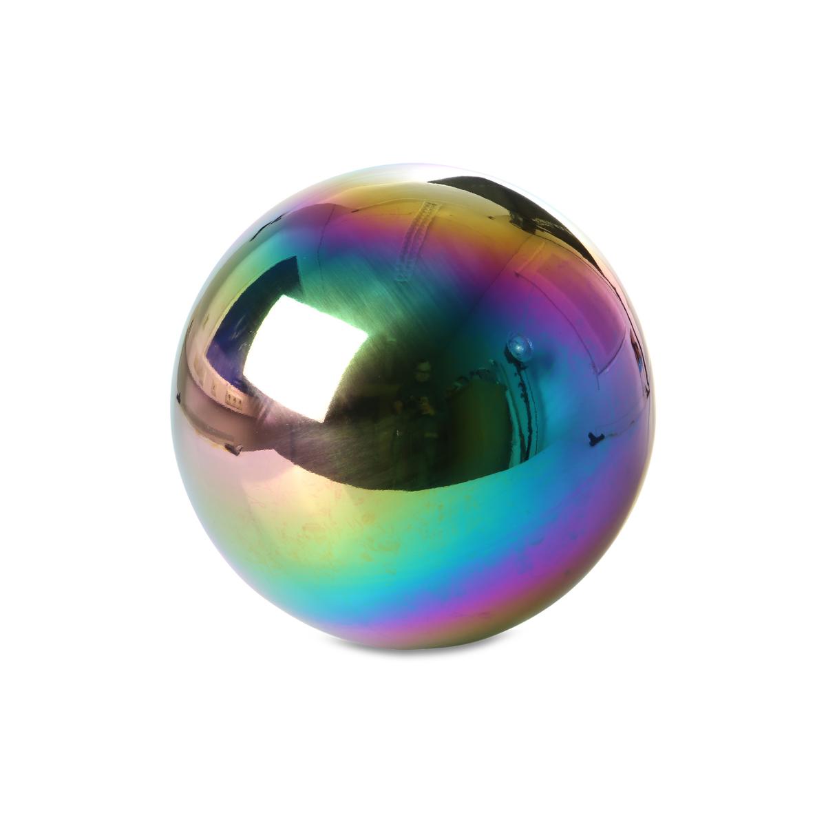 Edelstahl-Kugel regenbogen